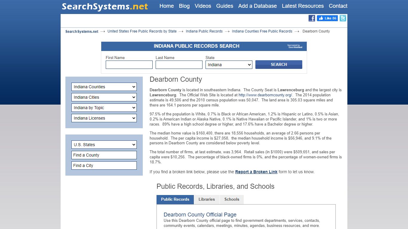 Dearborn County Criminal and Public Records